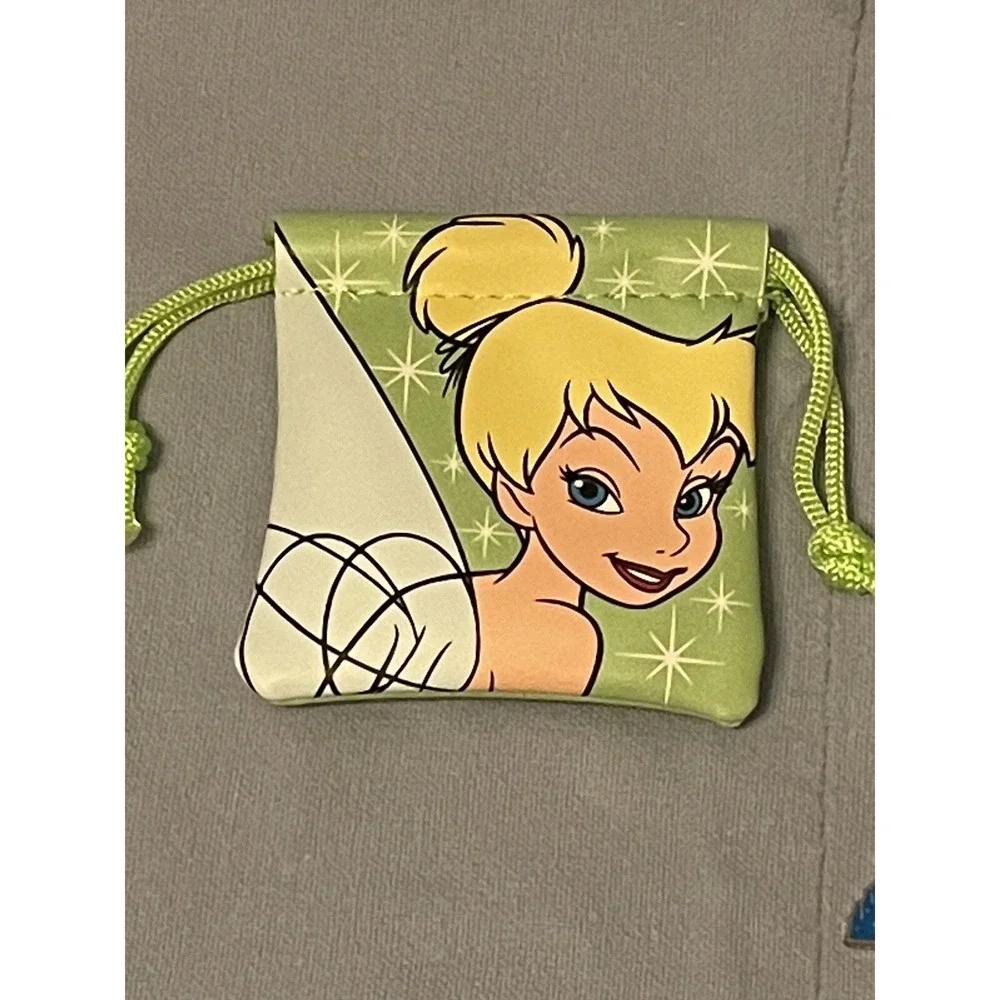 Walt Disney Parks Tinker Bell Clip On Charm Bracelet - Bracelet 3 Charms & Pouch